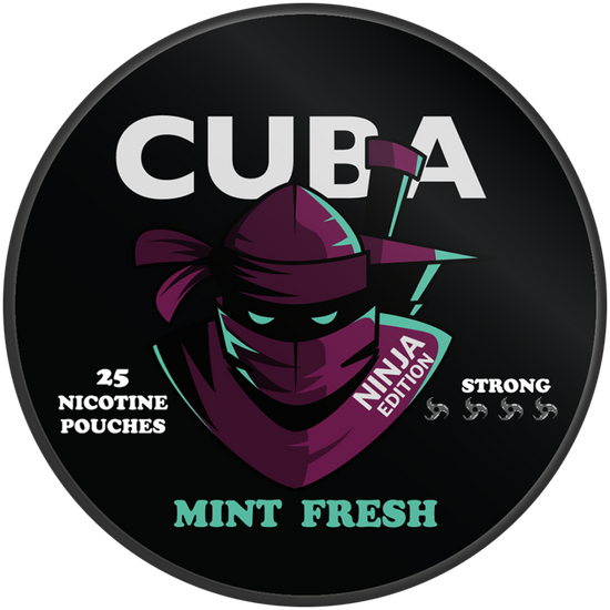 Cuba Ninja Mint Fresh Nicotine Pouches 30mg (5 Pack)