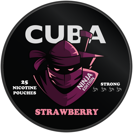 
Cuba Ninja Strawberry Nicotine Pouches 30mg (5 Pack)