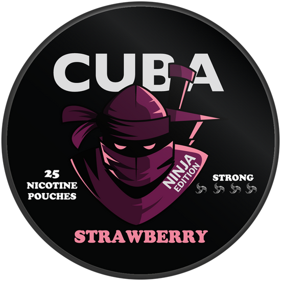 Cuba Ninja Strawberry Nicotine Pouches 30mg (5 Pack)