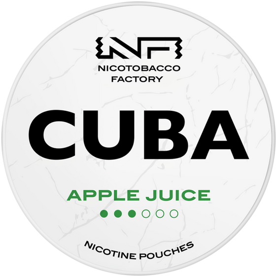 
Cuba White Line Apple Juice Nicotine Pouches 16mg (5 Pack)