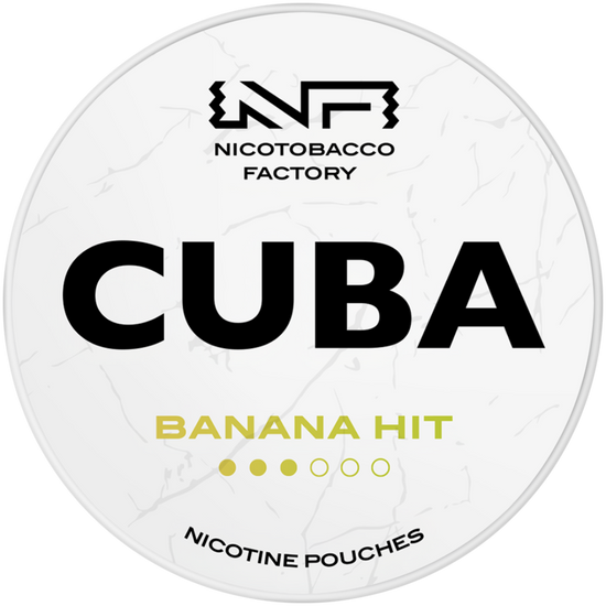 Cuba White Line Banana Hit Nicotine Pouches 16mg (5 Pack)
