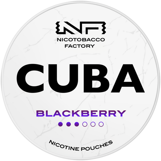 Cuba White Line Blackberry Nicotine Pouches 16mg (5 Pack)