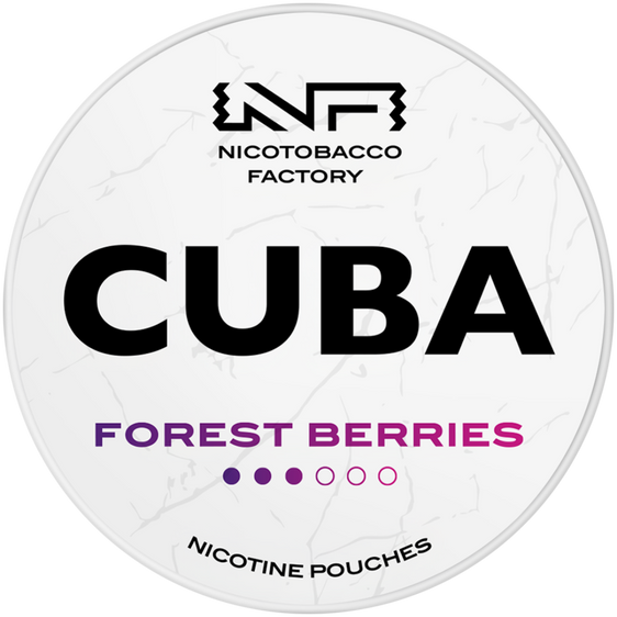 
Cuba White Line Forest Berries Nicotine Pouches 16mg (5 Pack)