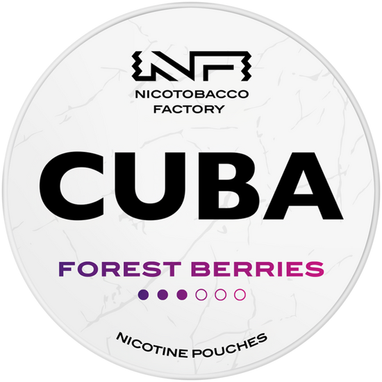 Cuba White Line Forest Berries Nicotine Pouches 16mg (5 Pack)