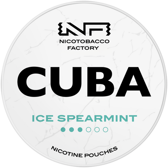 Cuba White Line Ice Spearmint Nicotine Pouches 16mg (5 Pack)
