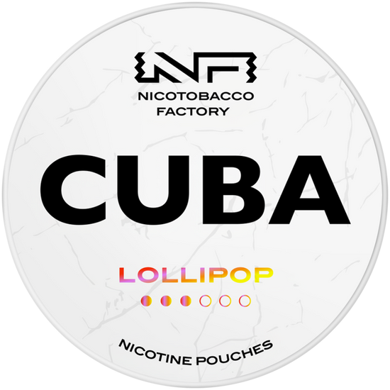 Cuba White Line Lollipop Nicotine Pouches 16mg (5 Pack)