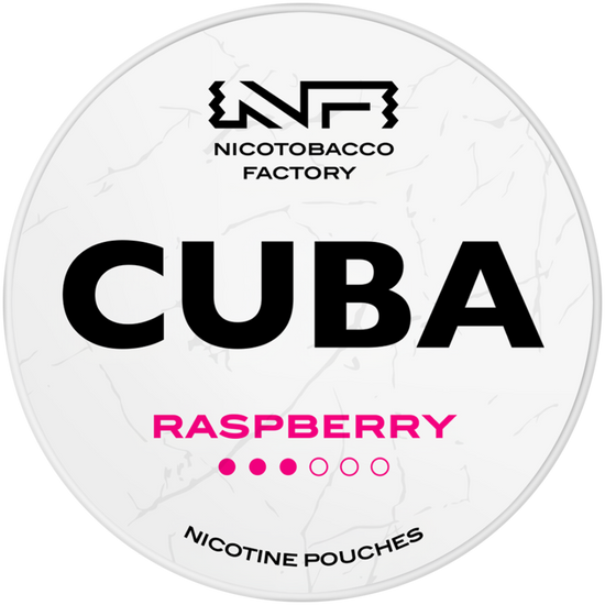 Cuba White Line Raspberry Nicotine Pouches 16mg (5 Pack)
