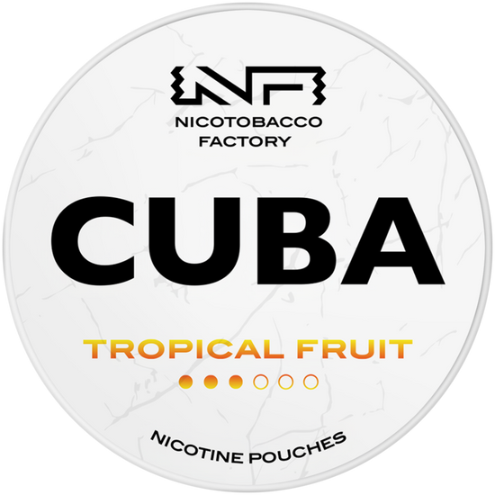 Cuba White Line Tropical Fruit Nicotine Pouches 16mg (5 Pack)