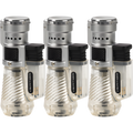 
Vertigo Cyclone Triple Torch Lighter - Clear - 3 Pack