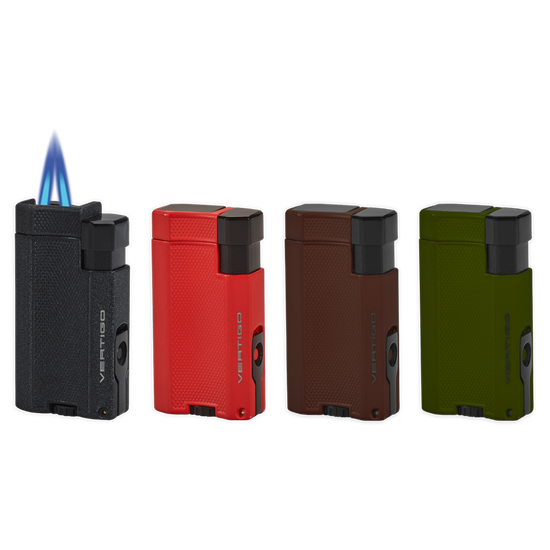 Vertigo Delegate Double Flame Torch Lighter with Cigar Punch