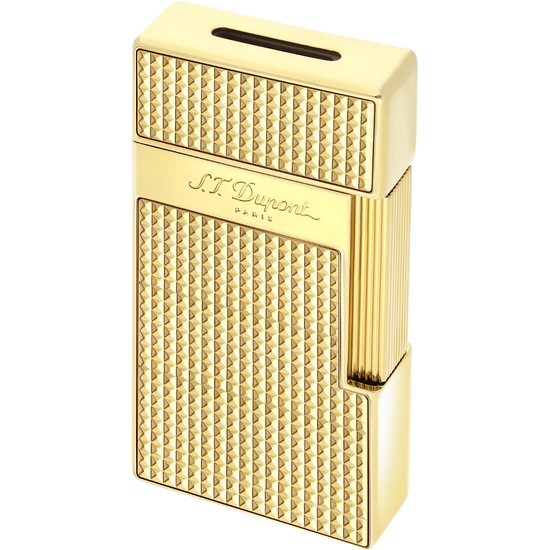 S.T. Dupont Biggy Diamond Head Lighter – Gold
