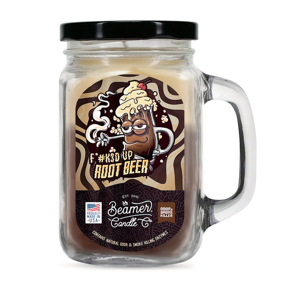 
Beamer Candle Co Smoke Killer Collection - USA Made Candle 12 oz F*#k3d Up Root Beer