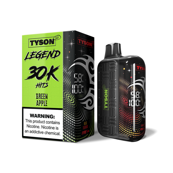 
Tyson 2.0 Legend 30,000 Puffs Disposable Vape - Green Apple