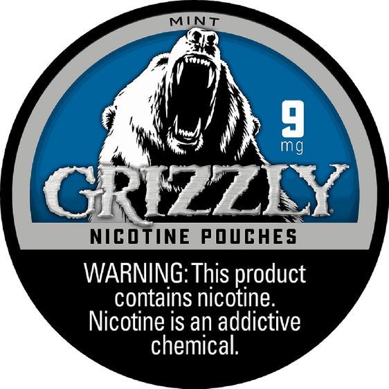 
Grizzly Nicotine Pouches - Mint
