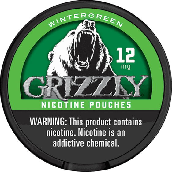 
Grizzly Nicotine Pouches - Wintergreen - 12mg