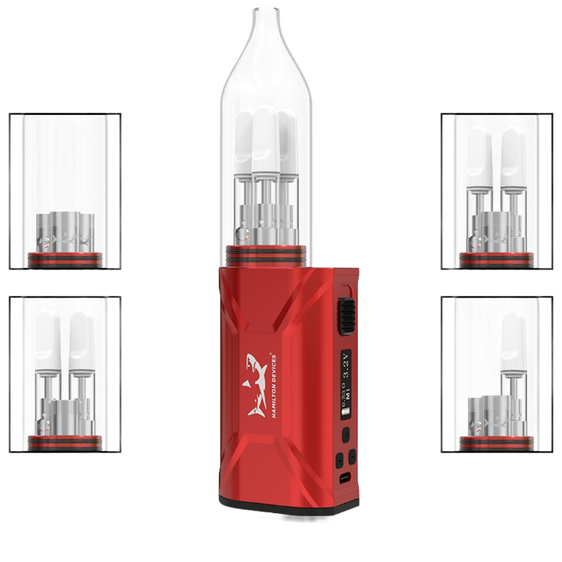 
Hamilton Devices Jetstream - Triple Cartridge Vape Battery - Red