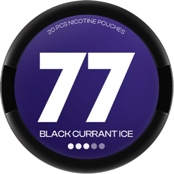 
77 Nicotine Pouch Black Currant Ice 10mg - 5 Pack