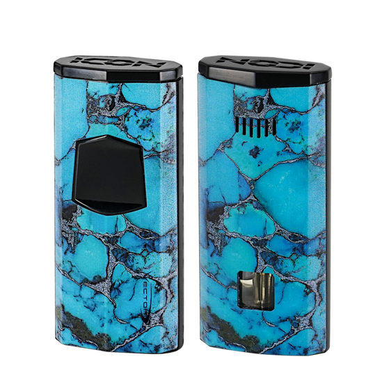
Vector Icon IV Electric Flat Torch Lighter - Turquoise Marble