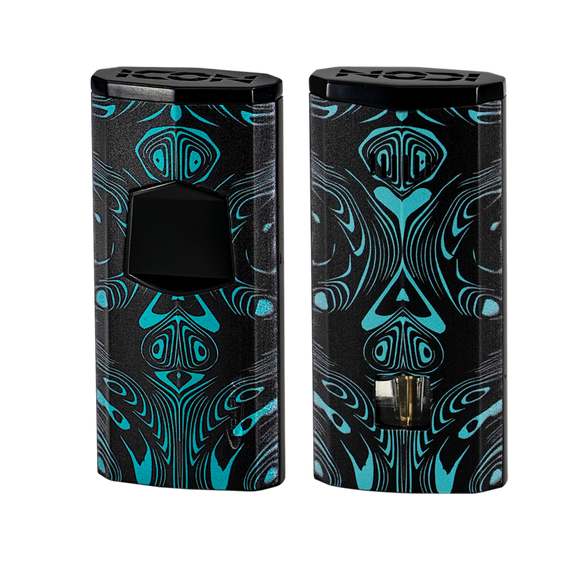 
Vector Icon IV Electric Flat Torch Lighter - Turquoise Black