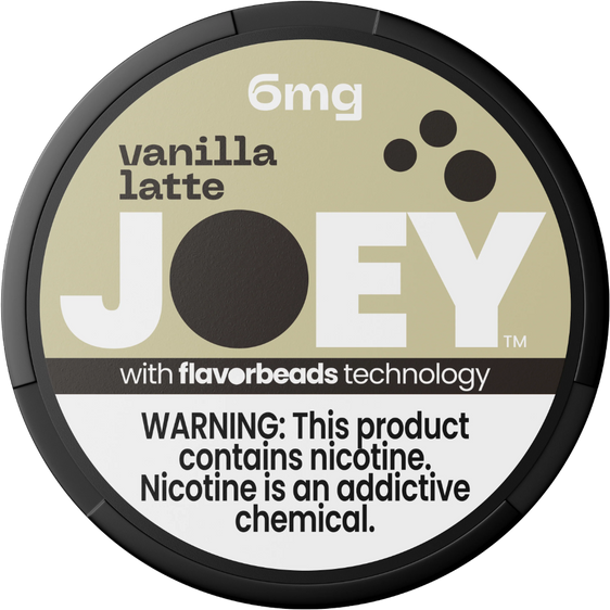 
JOEY Vanilla Latte Nicotine Pouches 6mg (5 Pack)