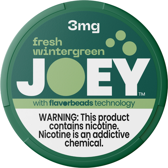 JOEY Wintergreen Nicotine Pouches 3mg (5 Pack)