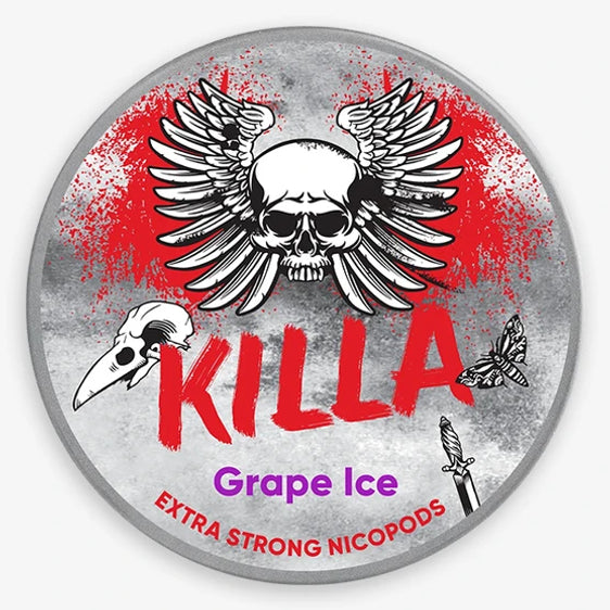 
Killa Nicotine Pouches Grape Ice 13.2MG - 5 Pack