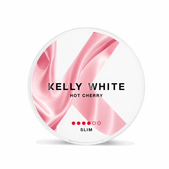 Kelly White Nicotine Pouches Hot Cherry Slim 8MG - 5 Pack