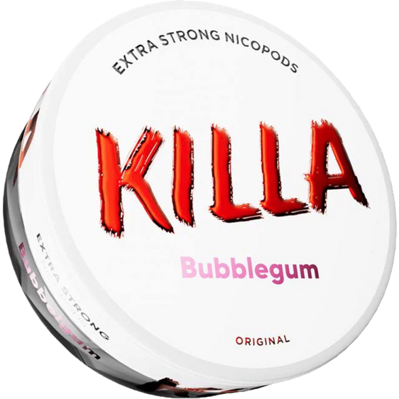 
Killa Bubblegum 13.2mg Nicotine Pouches (5 Pack)