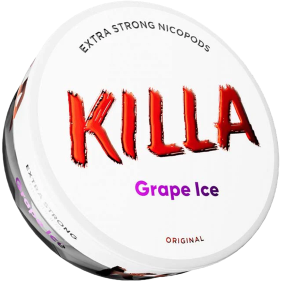
Killa Grape Ice 13.2mg Nicotine Pouches (5 Pack)
