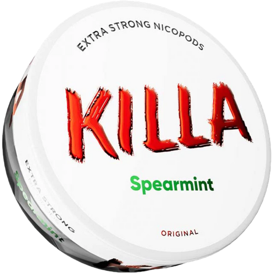 
Killa Spearmint 13.2mg Nicotine Pouches (5 Pack)