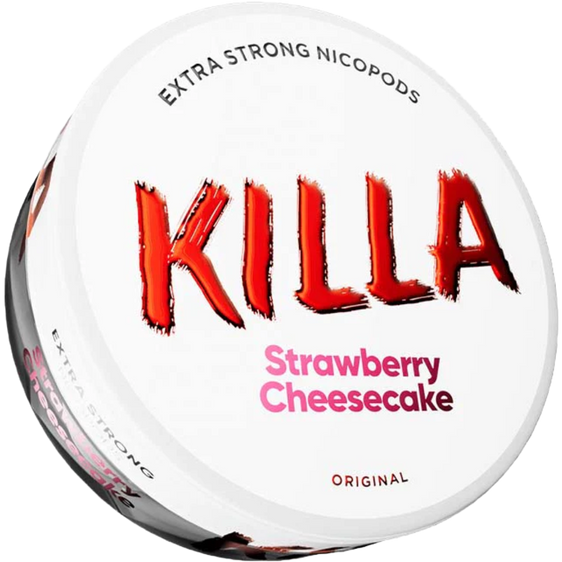
Killa Strawberry Cheesecake 13.2mg Nicotine Pouches (5 Pack)