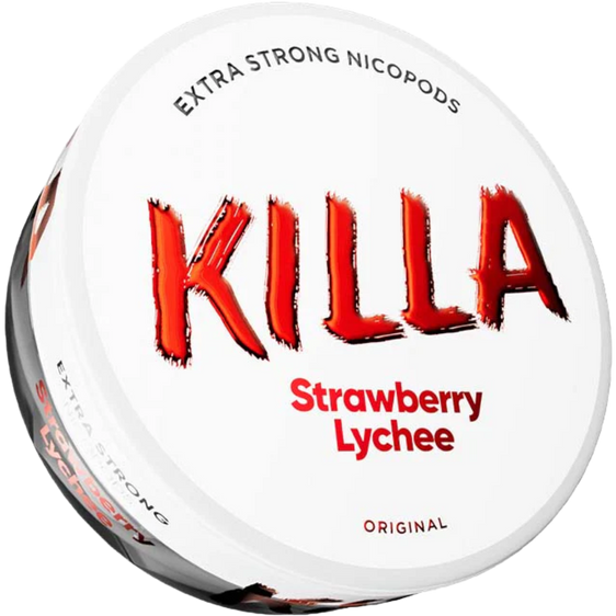 
Killa Strawberry Lychee 13.2mg Nicotine Pouches (5 Pack)