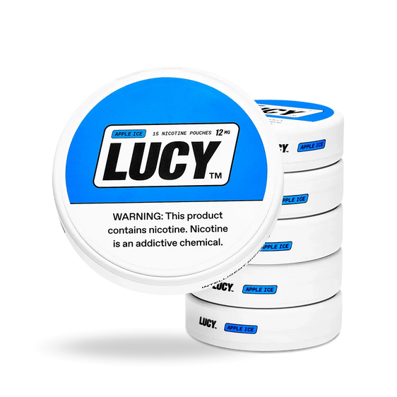 
Lucy Nicotine Pouches Apple Ice 12MG - 5 Pack