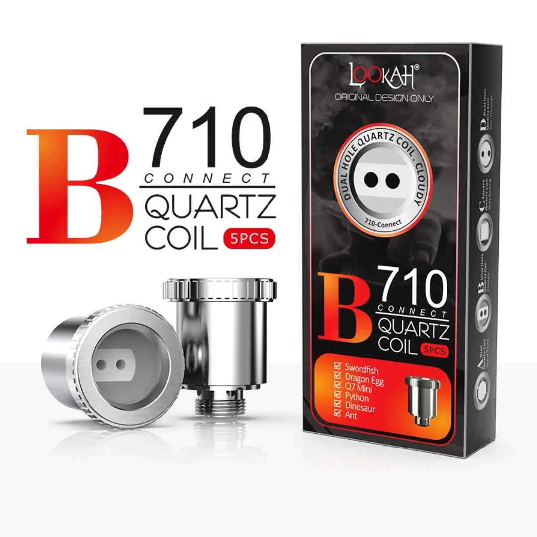 Lookah 710 Quartz Dish Coils - 5 Pack Replacement Coils | Lighter USA