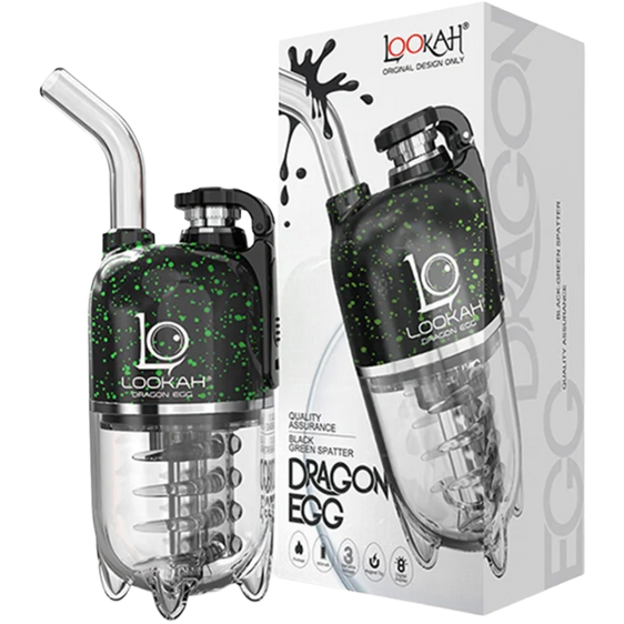 
Lookah Dragon Egg - Portable E-Rig - Black-Green Spatter