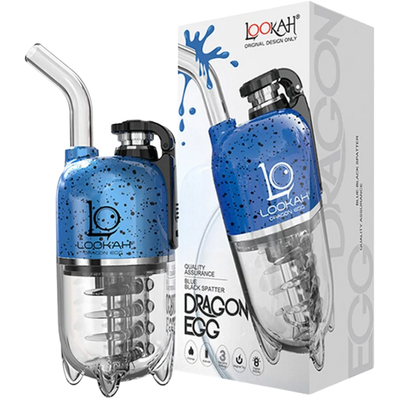 
Lookah Dragon Egg Portable Electric Dab Rig - Blue-Black Spatter