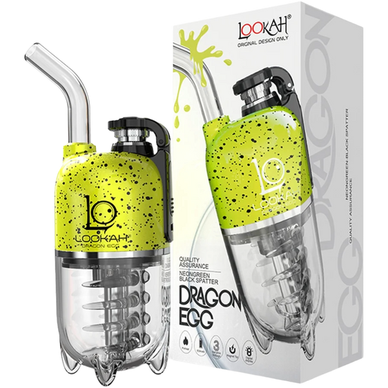 
Lookah Dragon Egg - Portable E-Rig - NeonGreen-Black Spatter