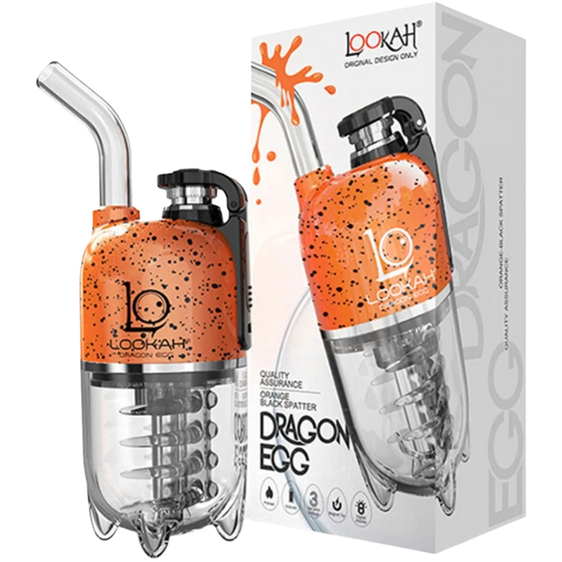 
Lookah Dragon Egg - Portable E-Rig - Orange-Black Spatter