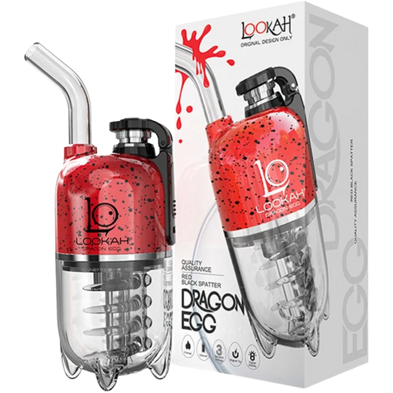 
Lookah Dragon Egg - Portable E-Rig - Red-Black Spatter