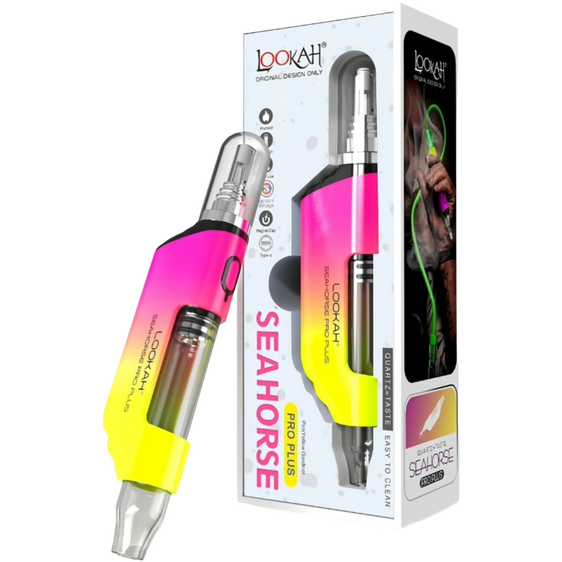 
Lookah Seahorse Pro Plus - Electric Nectar Collector - Pink & Yellow Gradient