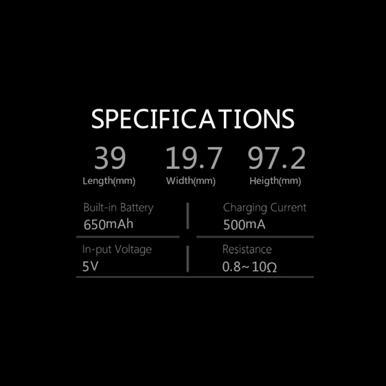 
Lookah Zero 510 Vape Battery