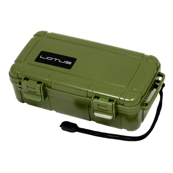 
Lotus Travel Humidor - 5-Stick Green