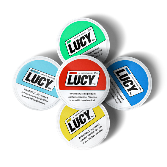 
Lucy Nicotine Pouch Bundle 12mg (5 Pack)