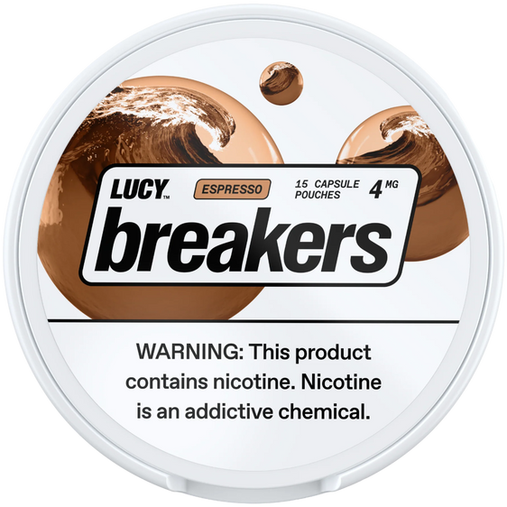 
Lucy Breakers Espresso Nicotine Pouches (5 Pack) - 4mg