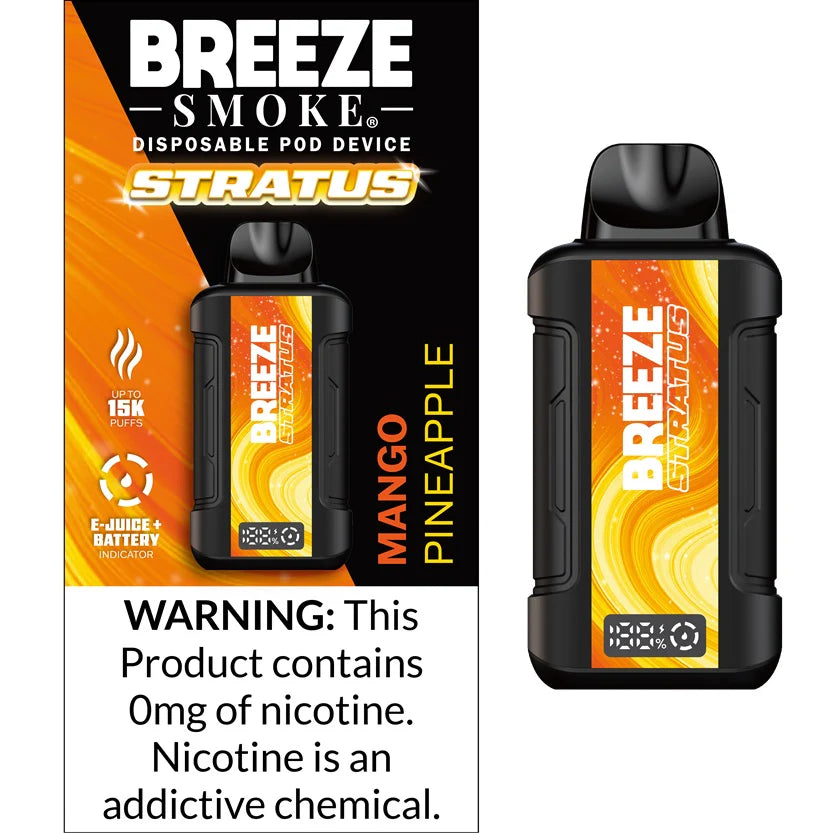 Breeze Stratus 0% Nicotine Vape 15,000 Puffs | Lighter USA Breeze Stratus 0% Nicotine Vape 15,000 Puffs | Lighter USA