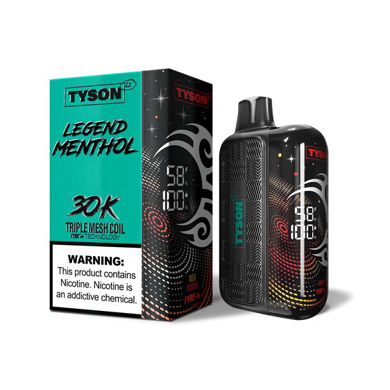 
Tyson 2.0 Legend 30,000 Puffs Disposable Vape - Menthol Green