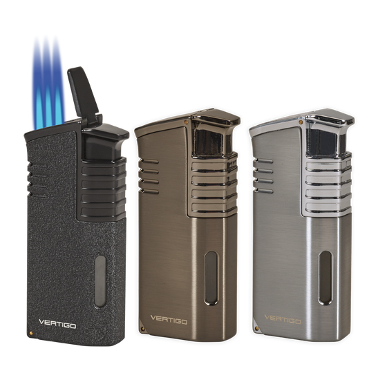 Vertigo Mechanic Triple Torch Lighter w/ Cigar Punch