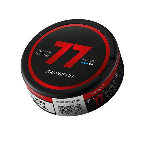 77 Nicotine Pouches Strawberry 10mg - 5 Pack