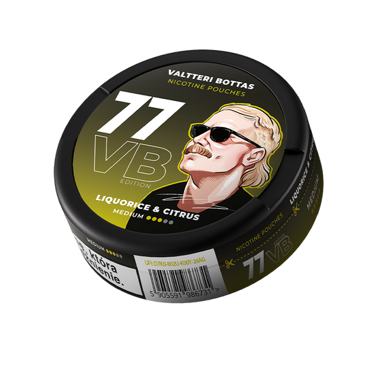 77 Nicotine Pouches Liquorice Citrus 10mg - 5 Pack