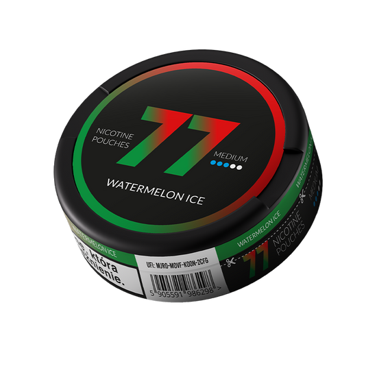 77 Nicotine Pouches Watermelon Ice 10mg - 5 Pack